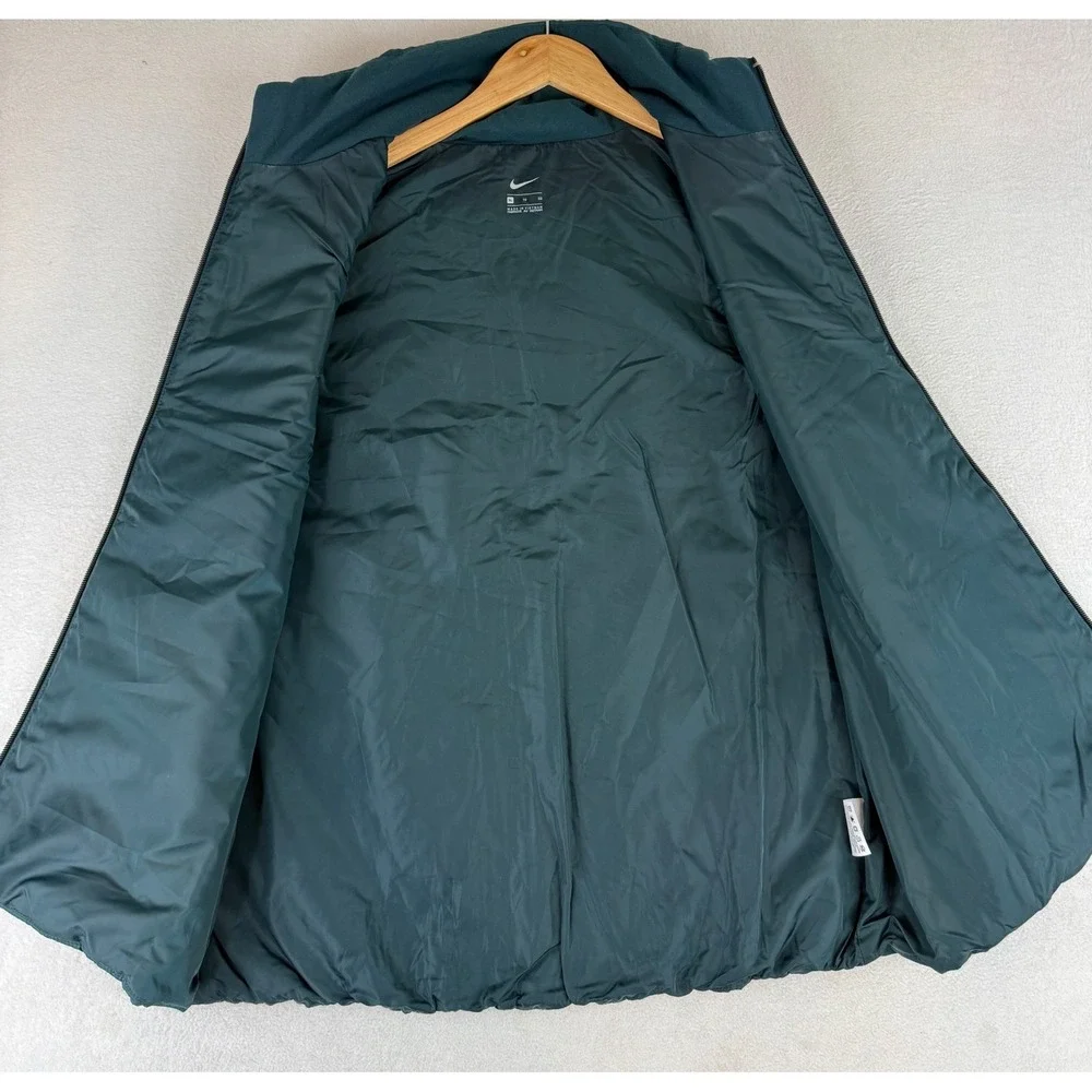 Nike Repel Puffer Vest Women XL Teal Green Quilted Full Zip 930359-372